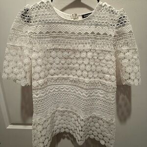 Expresss White Lace Top